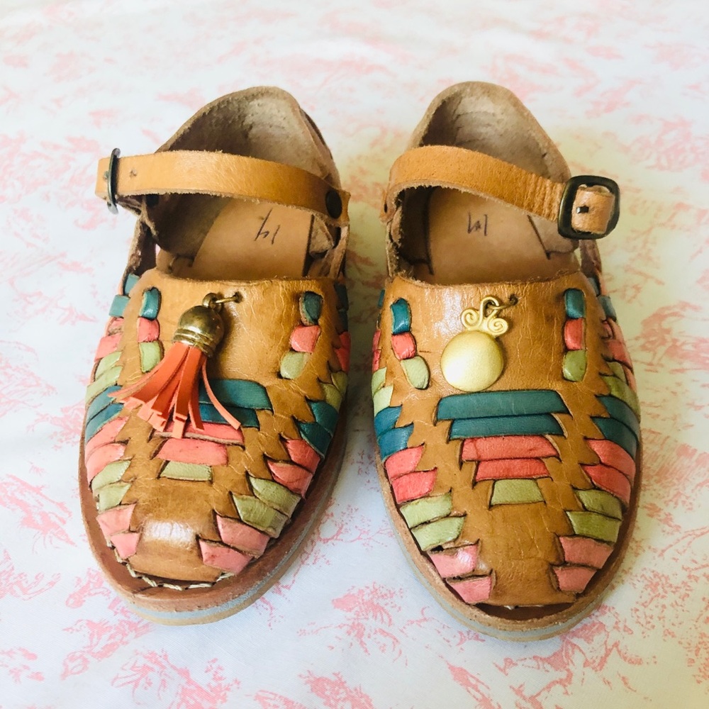 Authentic COLORFUL Mexican Sandals-kids